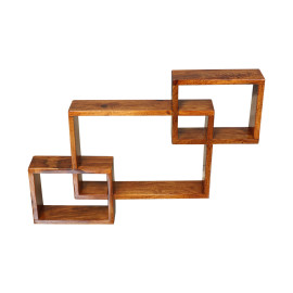 MAARK SHEESHAM WOOD WALL HANGER 5005 NATURAL FINISH SV