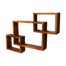 MAARK SHEESHAM WOOD WALL HANGER 5005 NATURAL FINISH SV