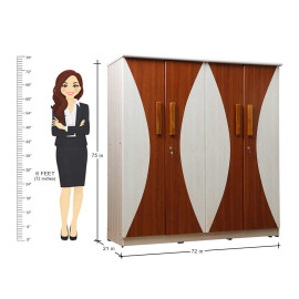 MAARK 4 DOOR WARDROBE PF PREMIUM