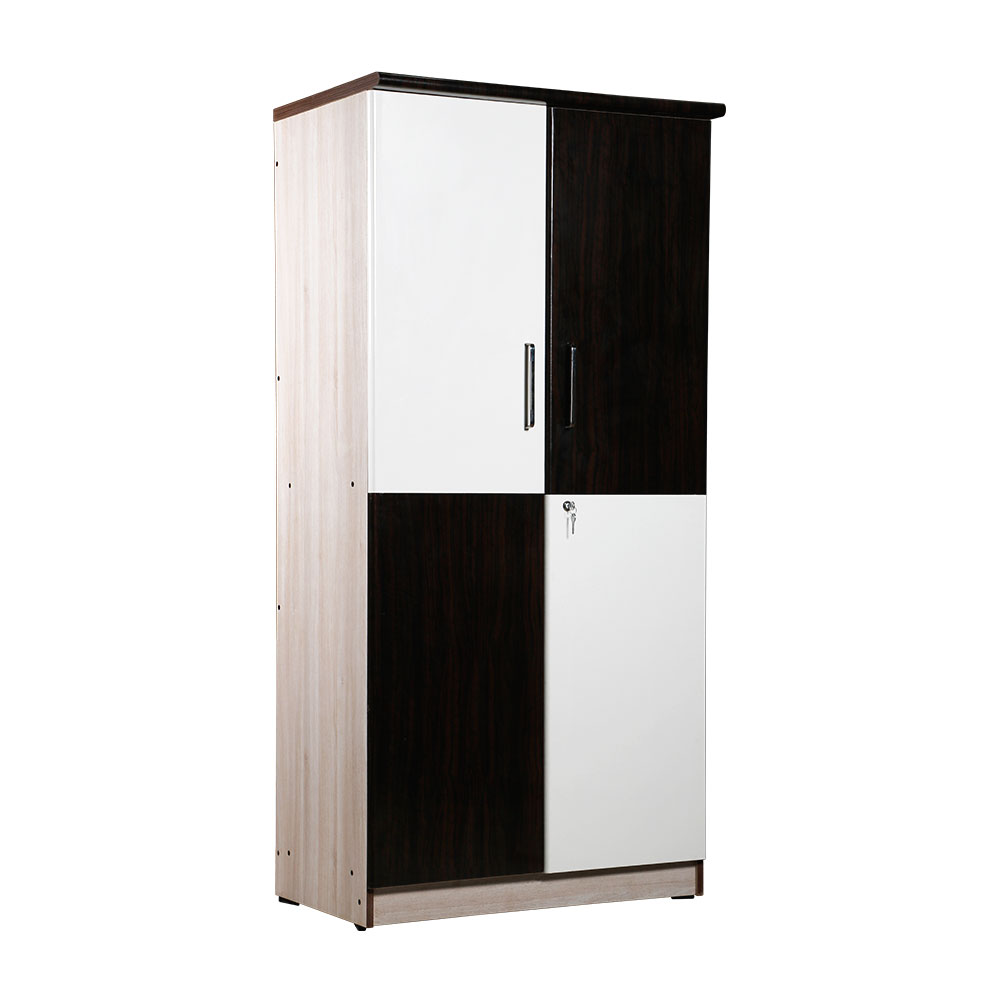 Double Shade Wooden Two Door Wardrobe