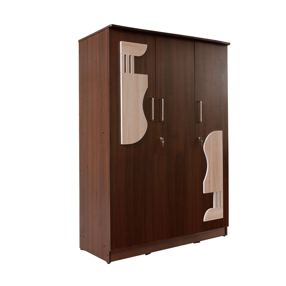 Triple door wooden almirah deals