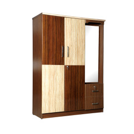 MAARK 3 DOOR WARDROBE PF WITH DRESSER