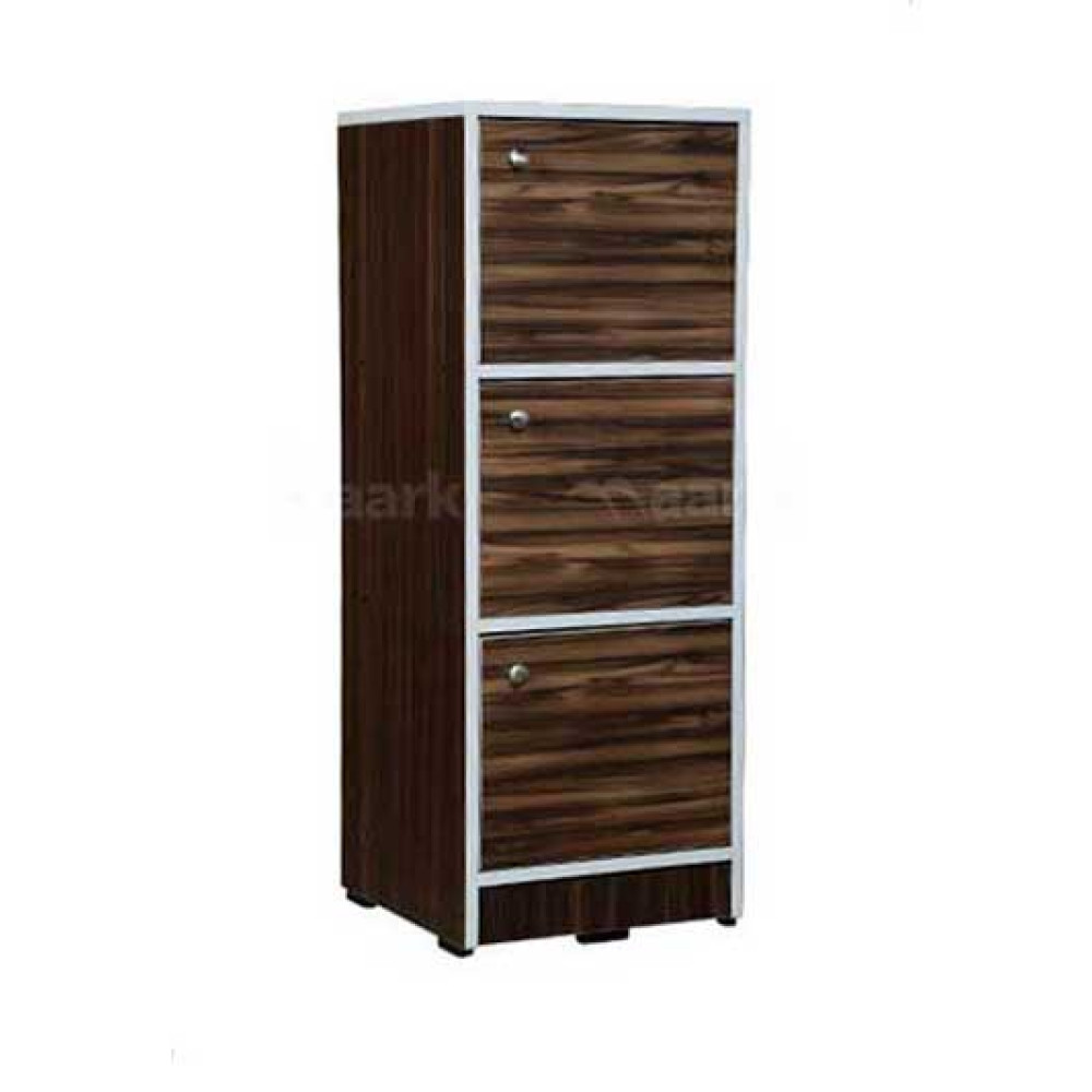 WOODEN CHEST OF DRAWER THREE DOOR IN GLOSSY FINISH 