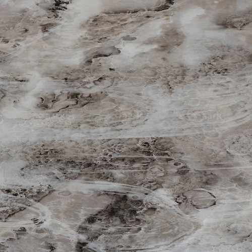 Wooden and Marble Center Table in Brown Color