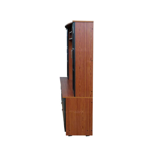 Wooden Wall TV Unit in Brown Color