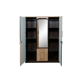 MAARK 3 DOOR WARDROBE PF WITH DRESSER